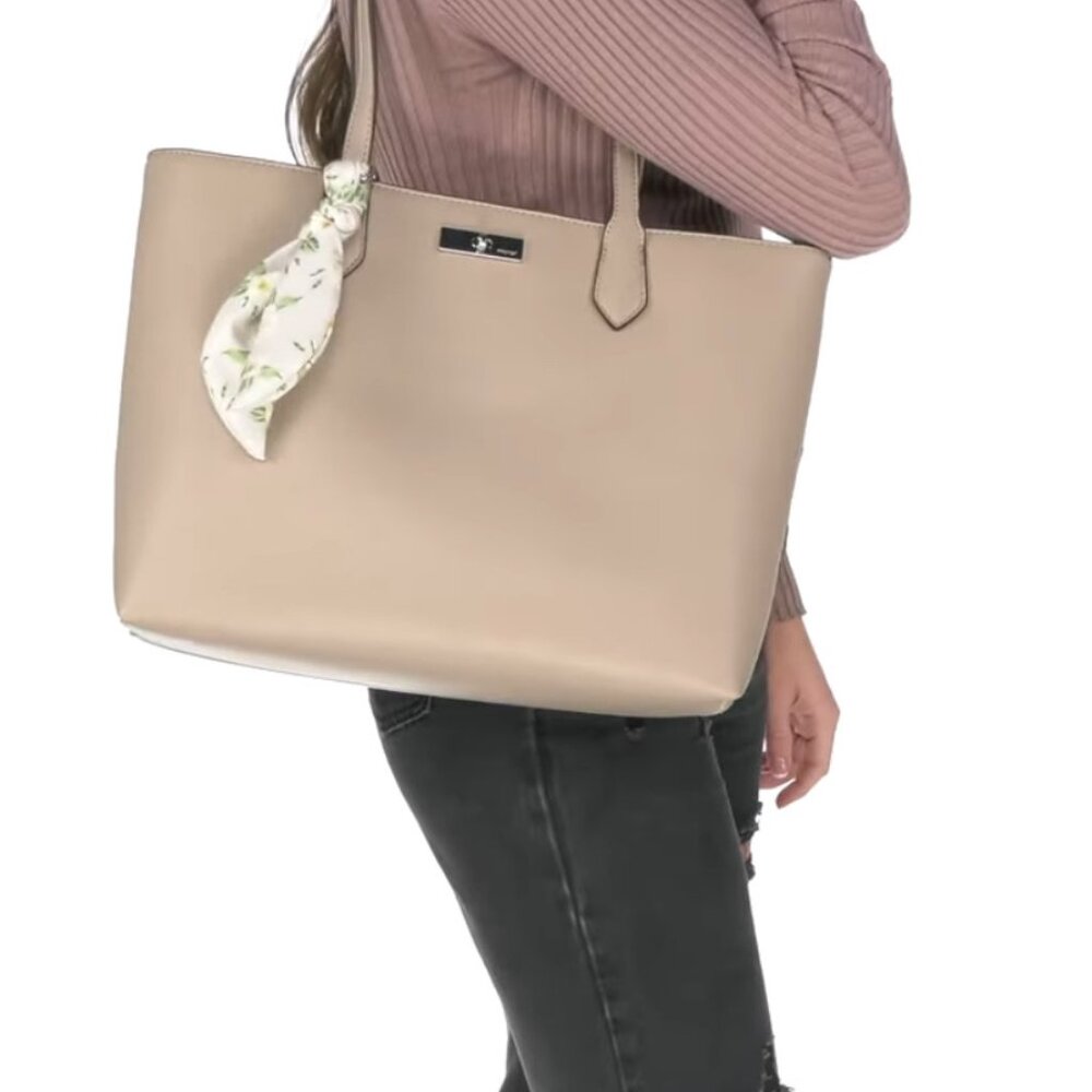 Women's Nine West Lilac Tote bag with Bow (Nude Pink)